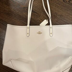 Coach Cream Tote Bag